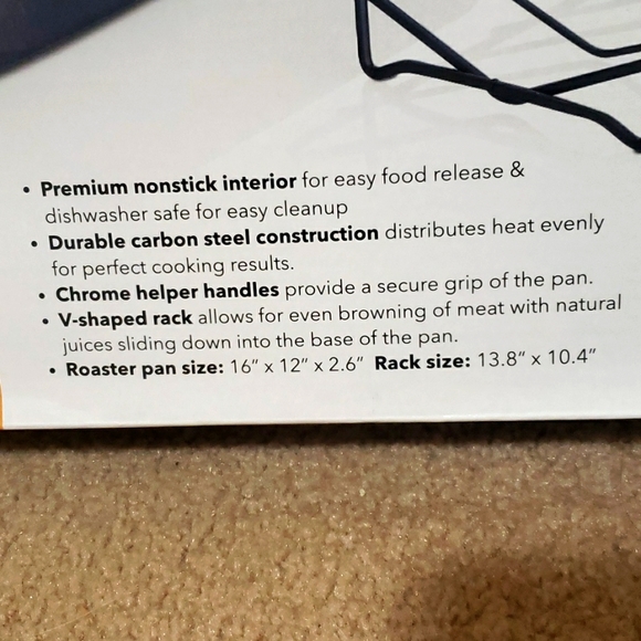 Roaster Pan with Rack - Picture 4 of 4